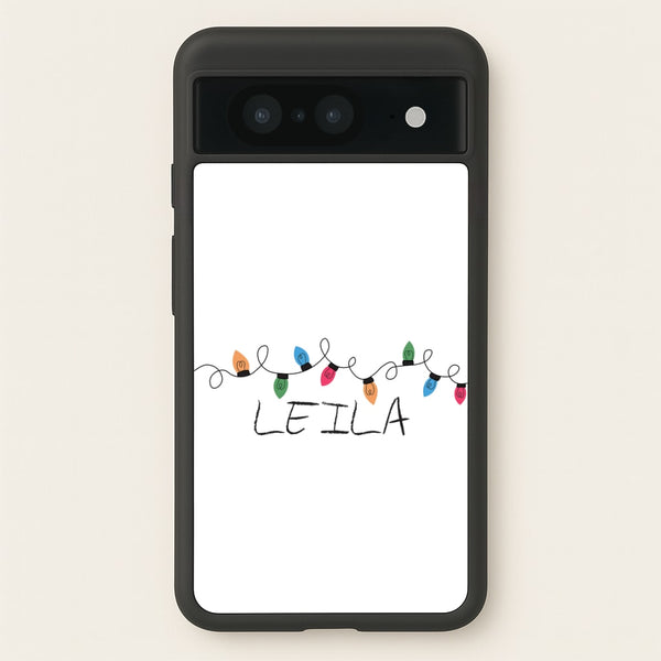 Fairy Lights - Personalised Stranger - Stranger Things Phone Case for Google Pixel 8