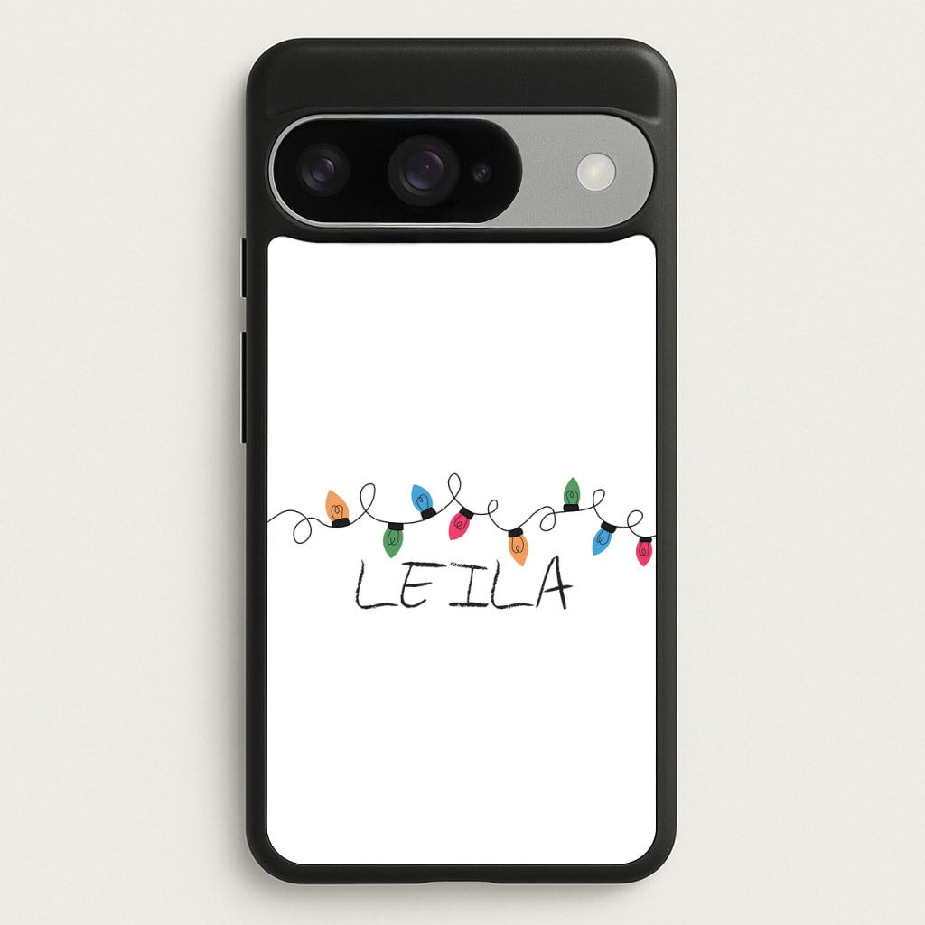 Fairy Lights - Personalised Stranger Phone Case for Google Pixel 10 / 10 Pro