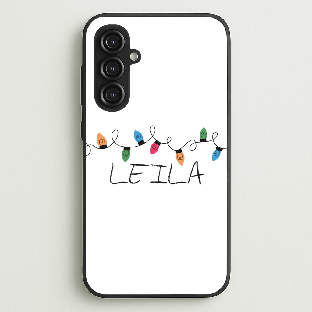 Fairy Lights - Personalised Stranger - Stranger Things Phone Case for Galaxy S23FE