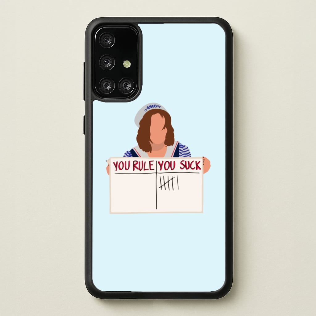 You Suck Tally - Stranger Things Phone Case for Galaxy A71