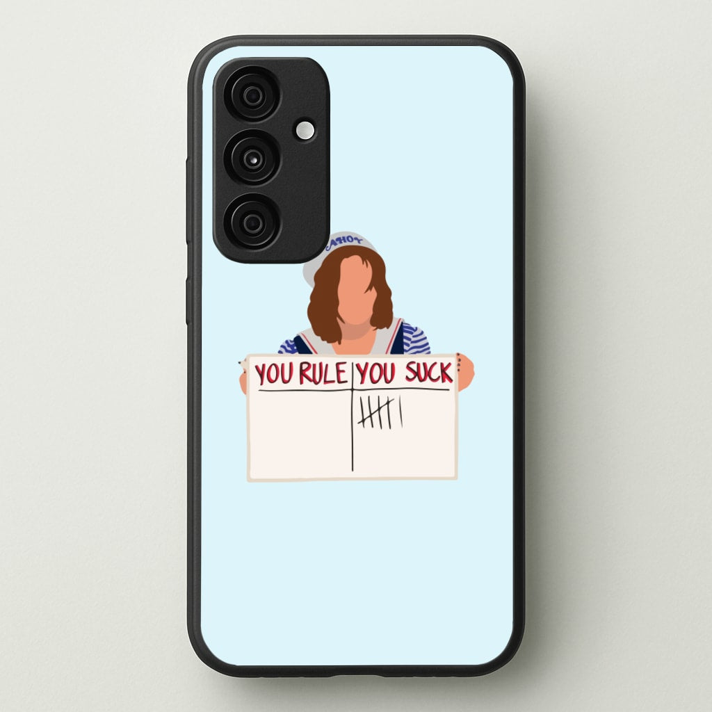 You Suck Tally - Stranger Things Phone Case for Galaxy A35