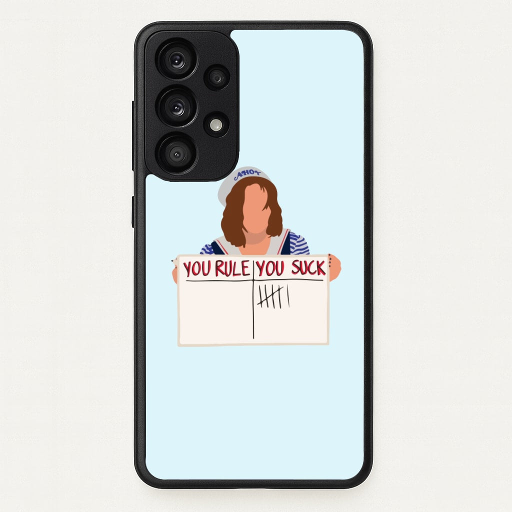 You Suck Tally - Stranger Things Phone Case for Galaxy A33