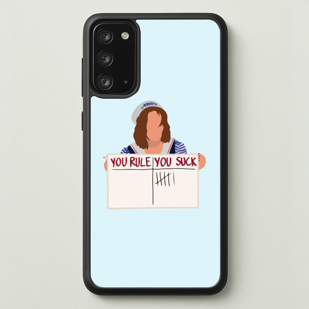 You Suck Tally - Stranger Things Phone Case for Galaxy Note 20