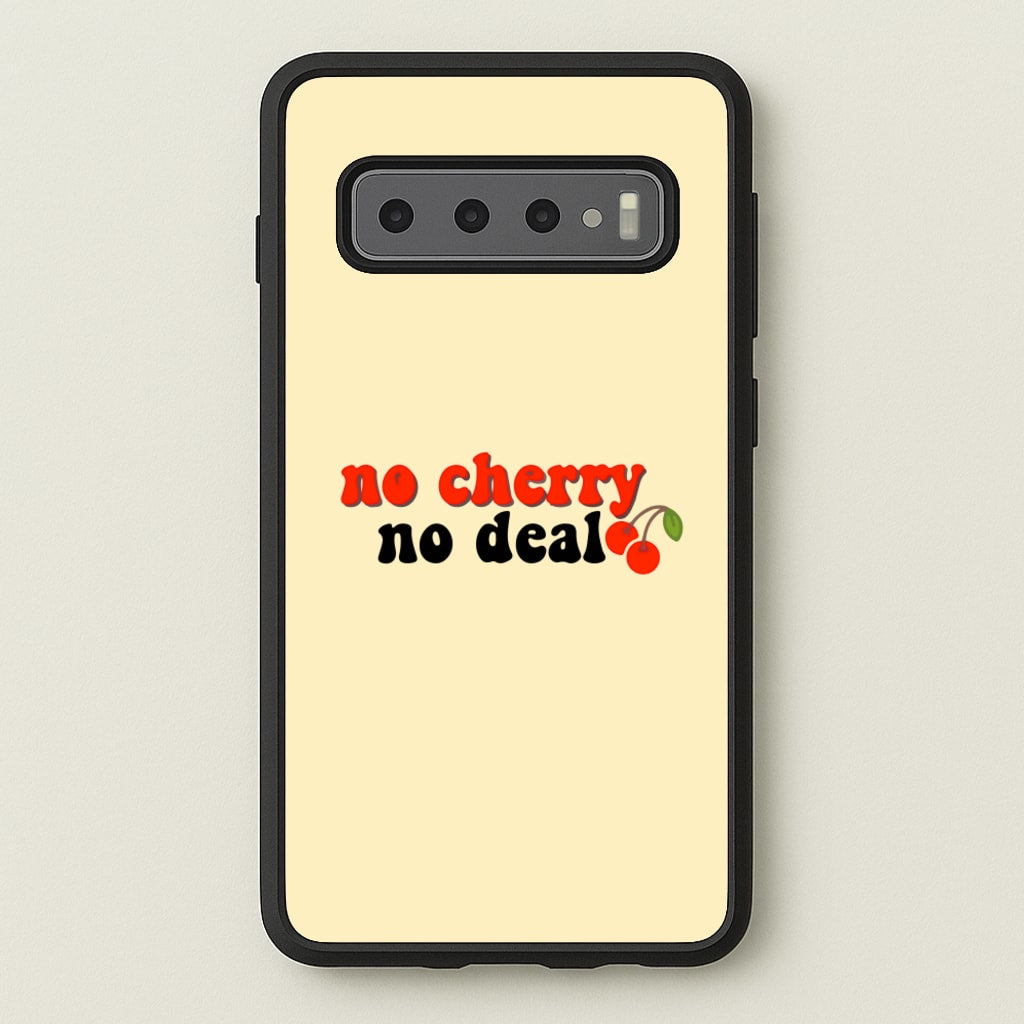 No Cherry No Deal - Stranger Things Phone Case for Galaxy S10