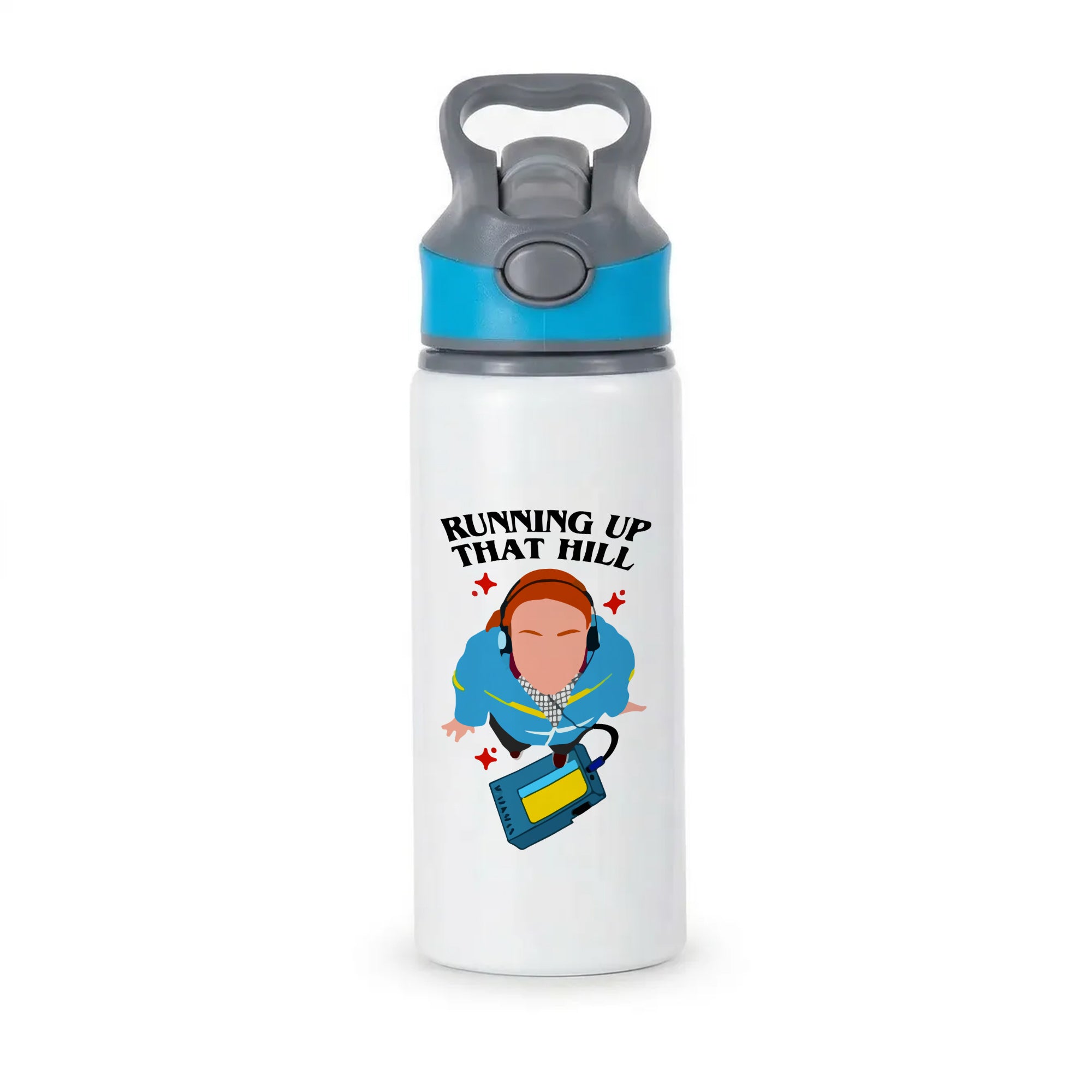 Running Up That Hill Active Water Bottle - Blue
