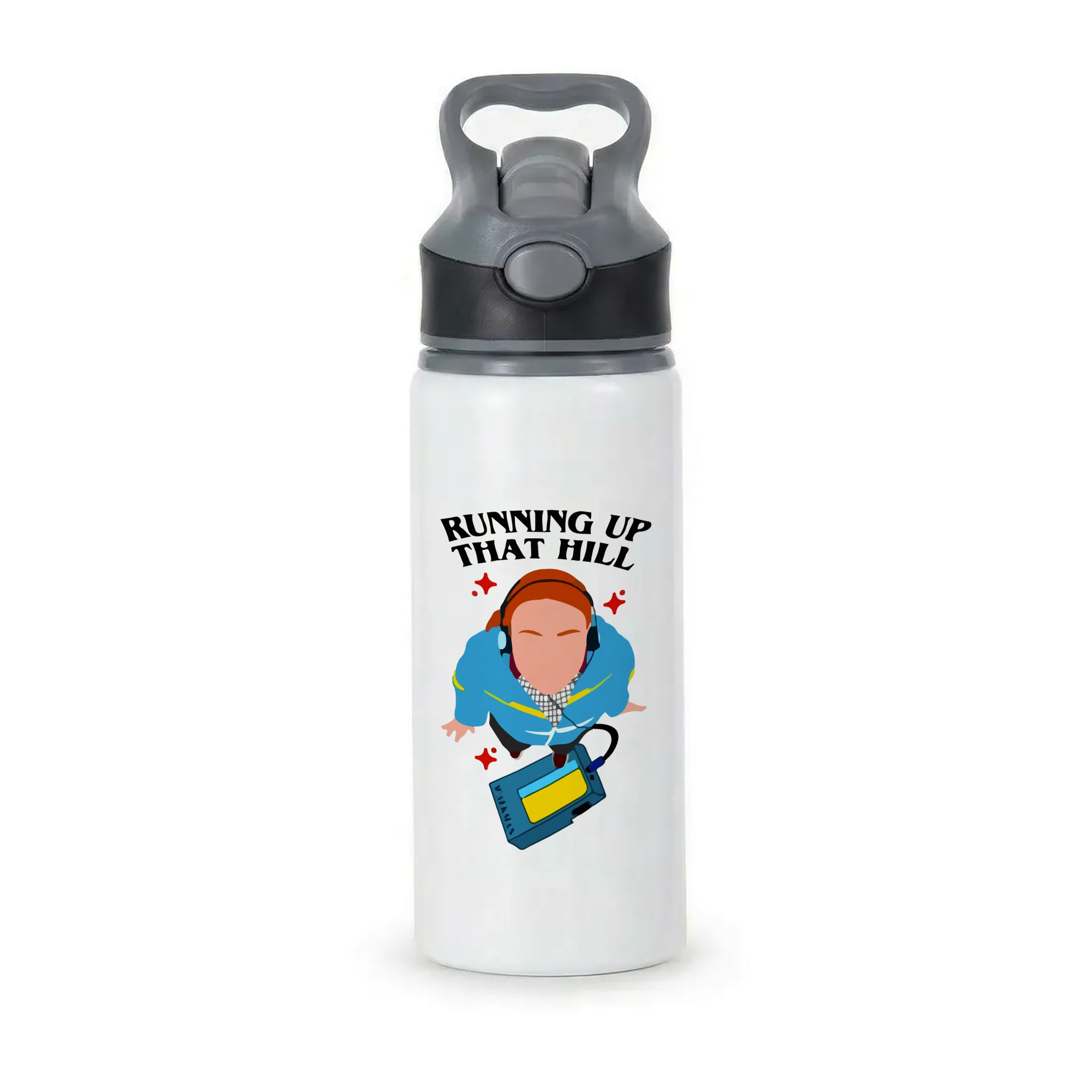 Running Up That Hill Active Water Bottle - Black