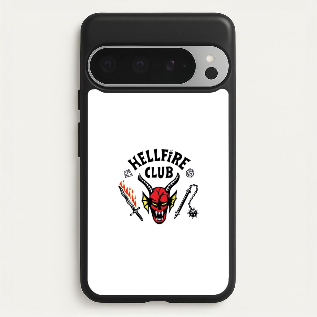 Hellfire Logo - White - Stranger Things Phone Case for Google Pixel 9 Pro XL