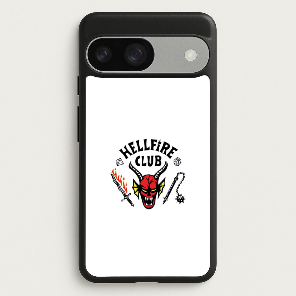 Hellfire Logo - White - Stranger Things Phone Case for Google Pixel 9 / 9 Pro