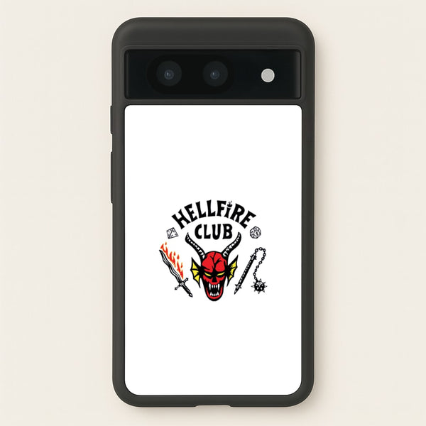 Hellfire Logo - White - Stranger Things Phone Case for Google Pixel 8a