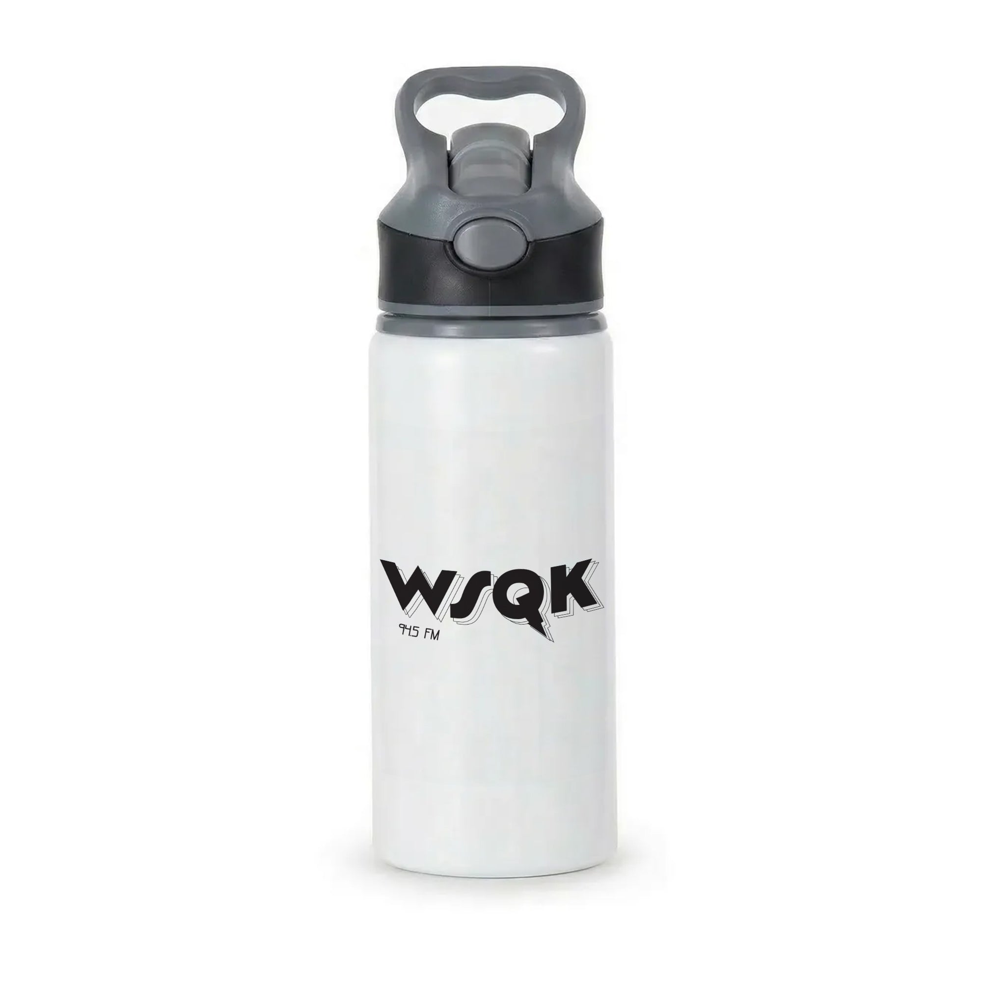 WSQK Radio Active Water Bottle - Black