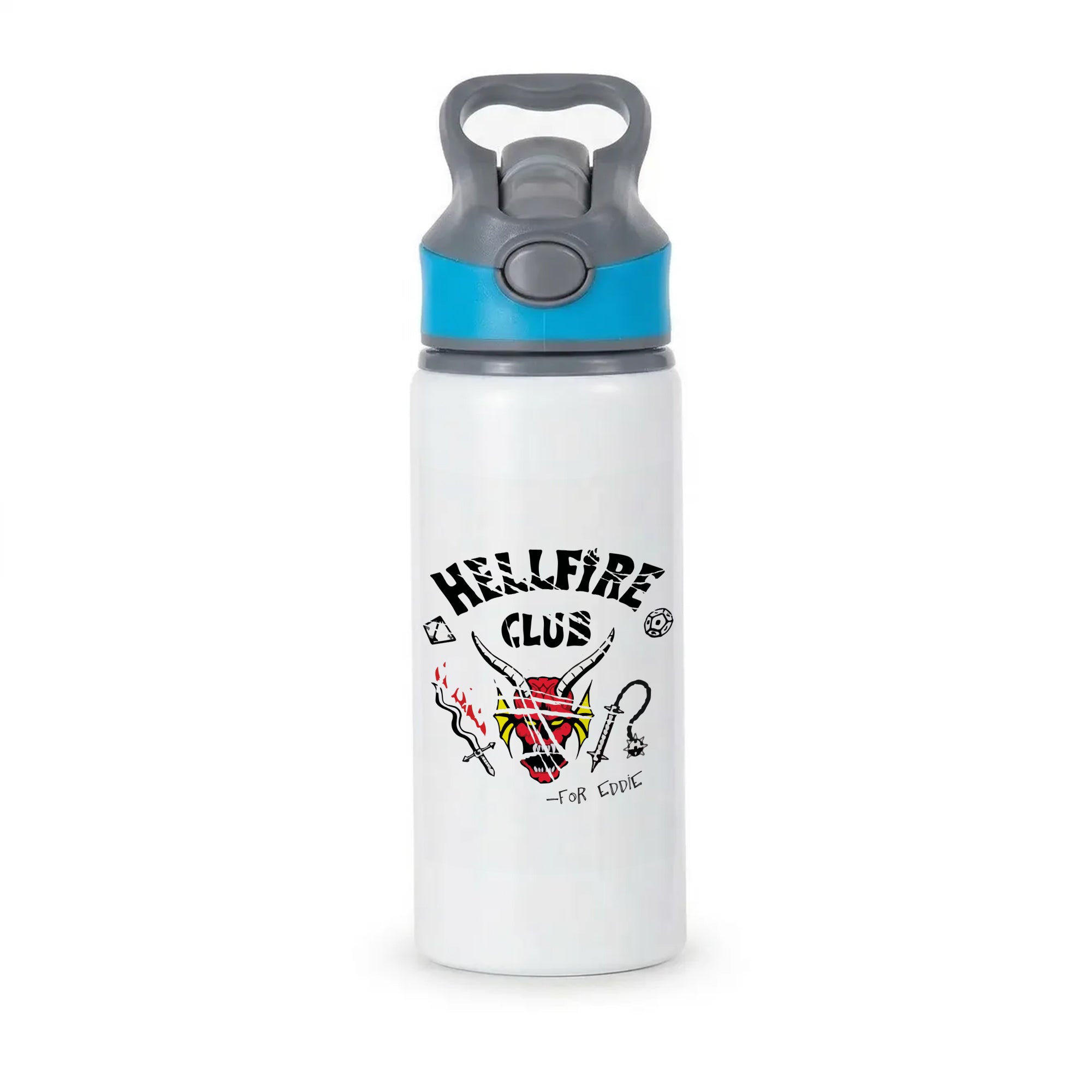 Torn Hellfire Club Active Water Bottle - Blue