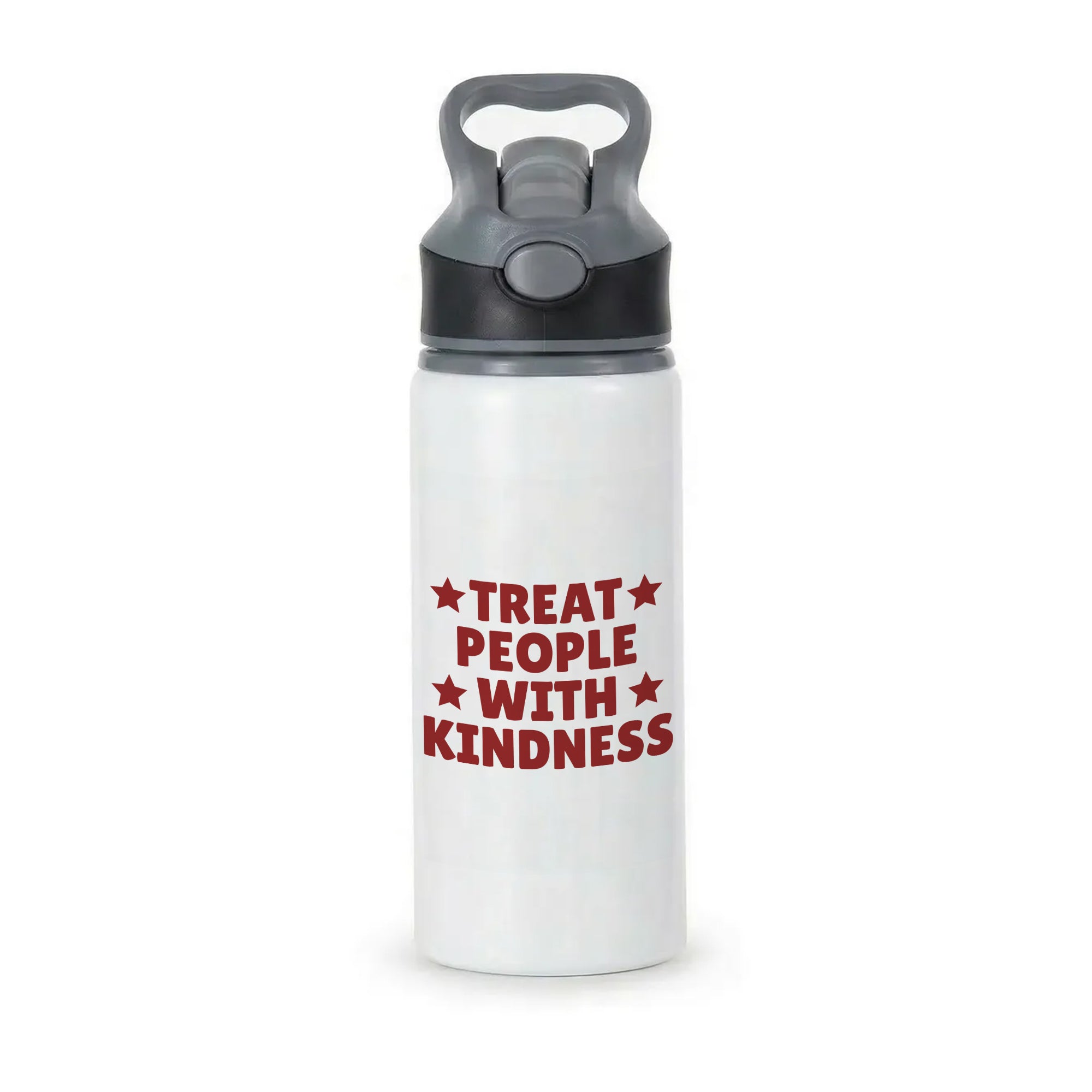 Treat People With Kindness Active Water Bottle - Black
