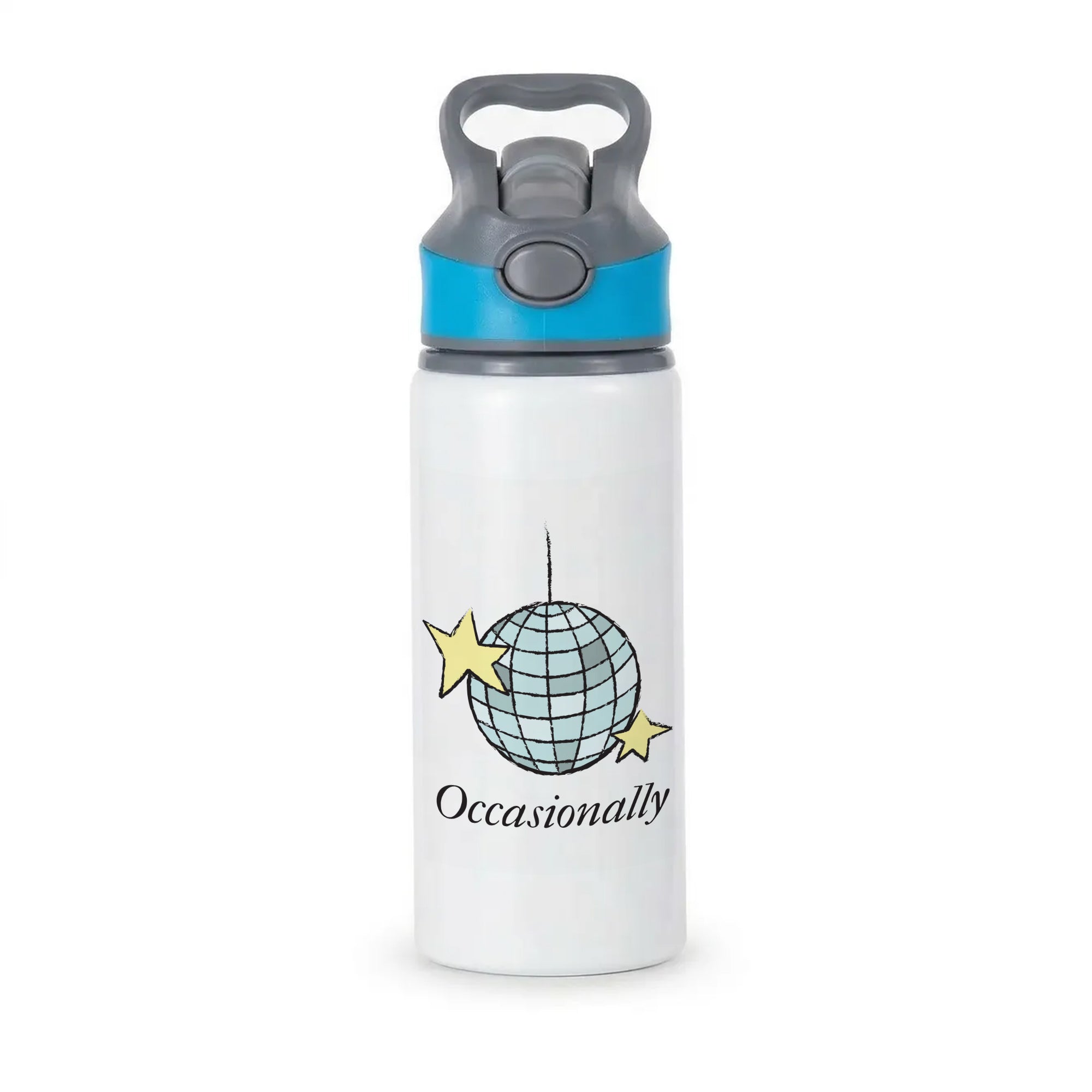 Ocasionally Discoball Active Water Bottle - Blue