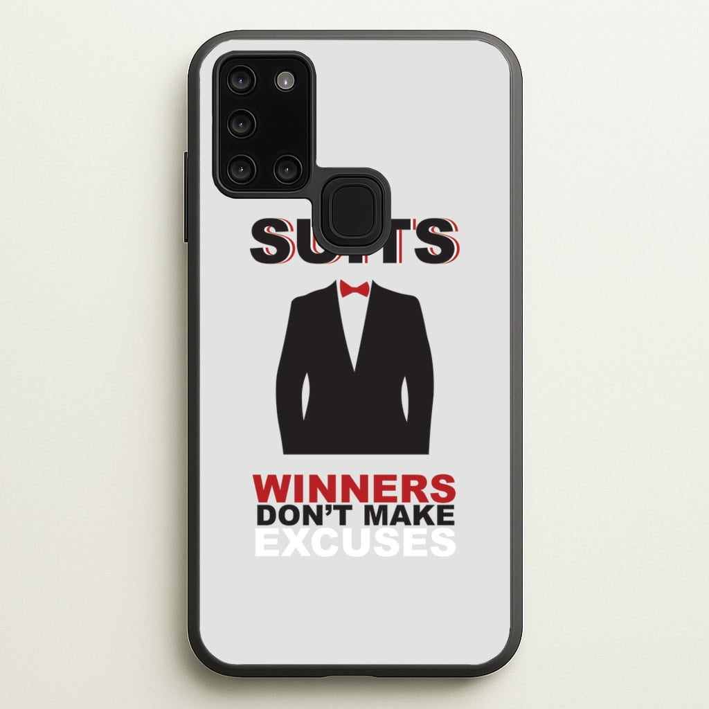 Winners Don't Make Excuses - Suits Phone Case for Galaxy A21s