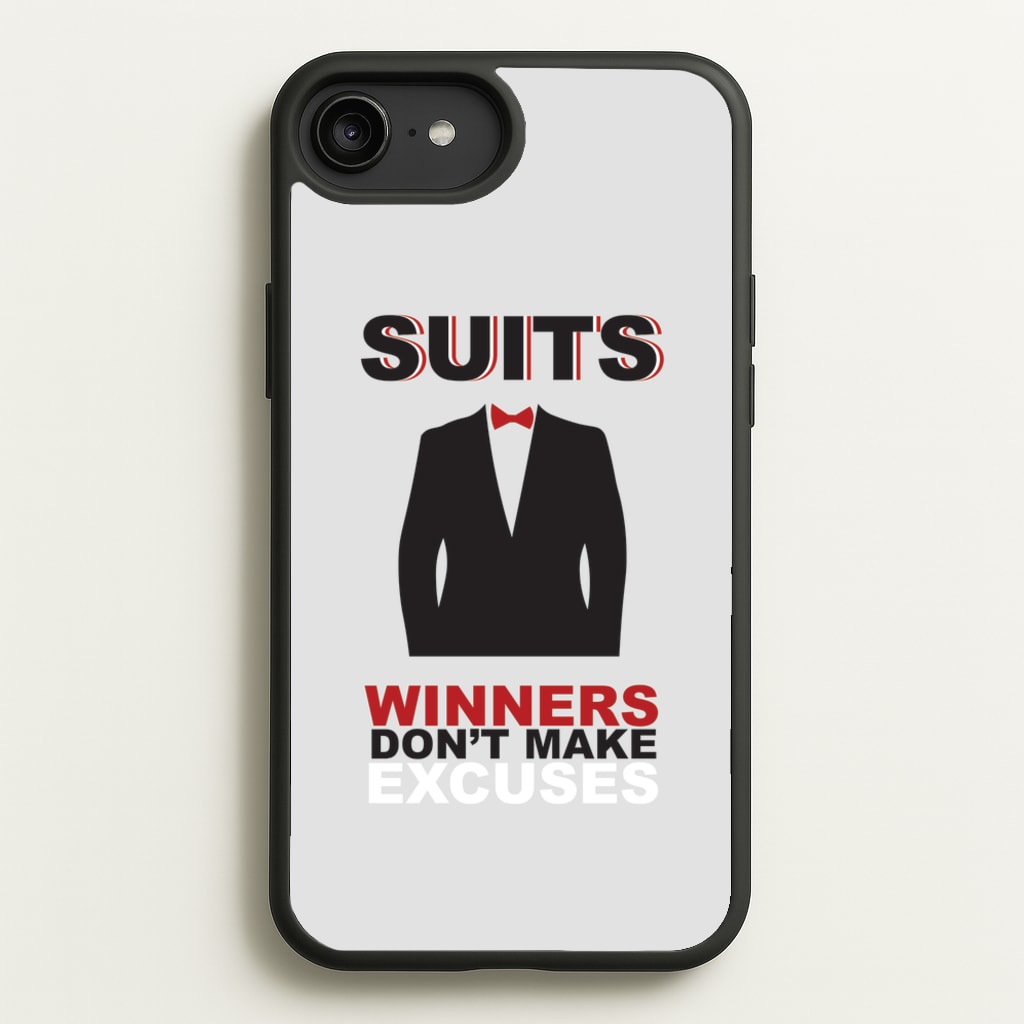 Winners Don't Make Excuses - Suits Phone Case for iPhone 6 Plus / 7 Plus / 8 Plus