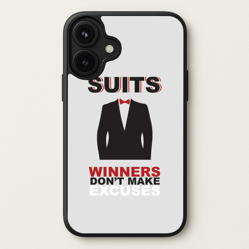 Winners Don't Make Excuses Phone Case for iPhone 17