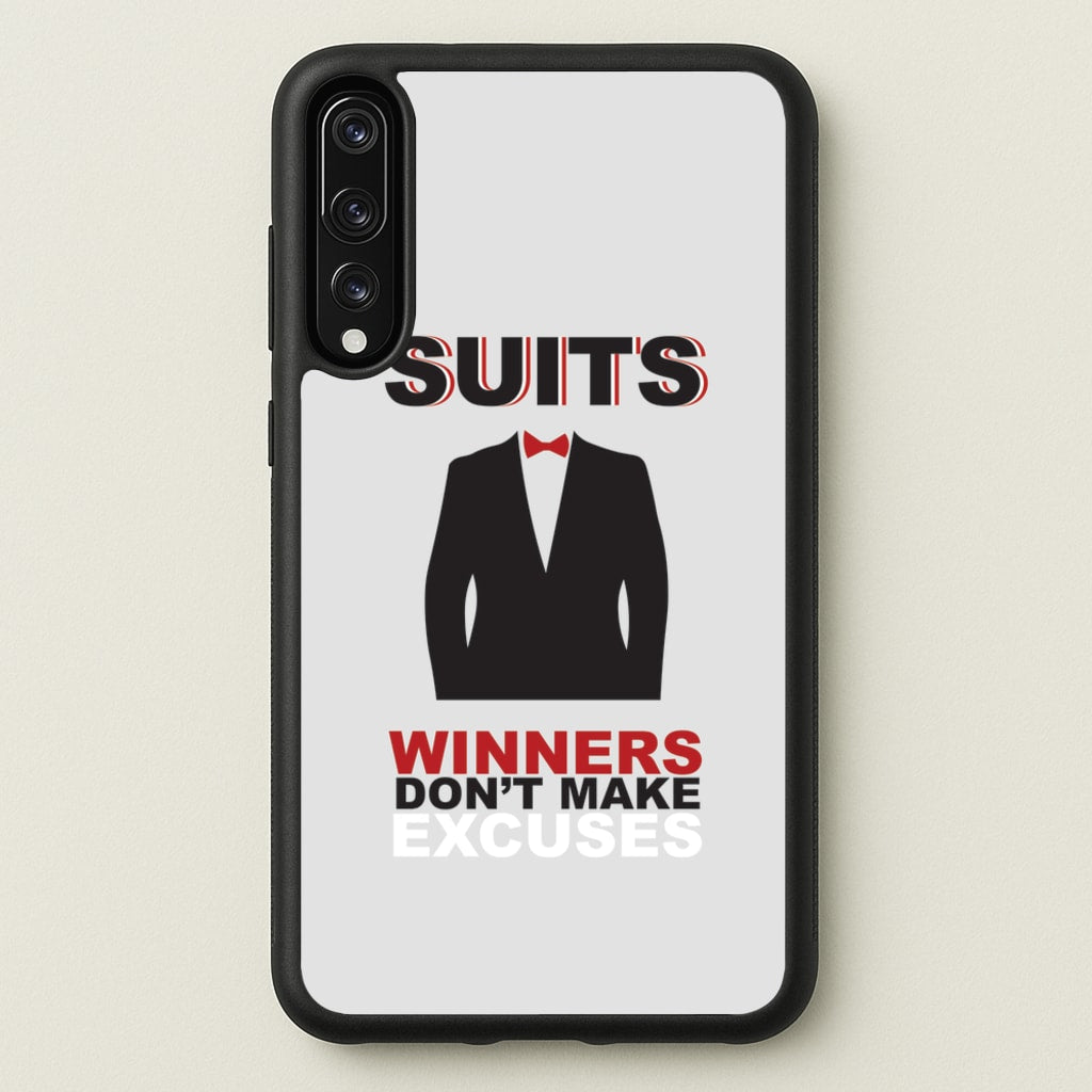 Winners Don't Make Excuses - Suits Phone Case for Huawei P20 Pro