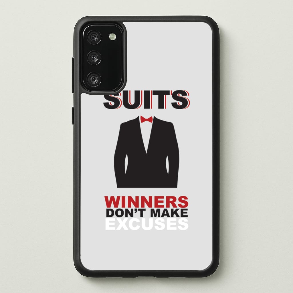 Winners Don't Make Excuses - Suits Phone Case for Galaxy S20