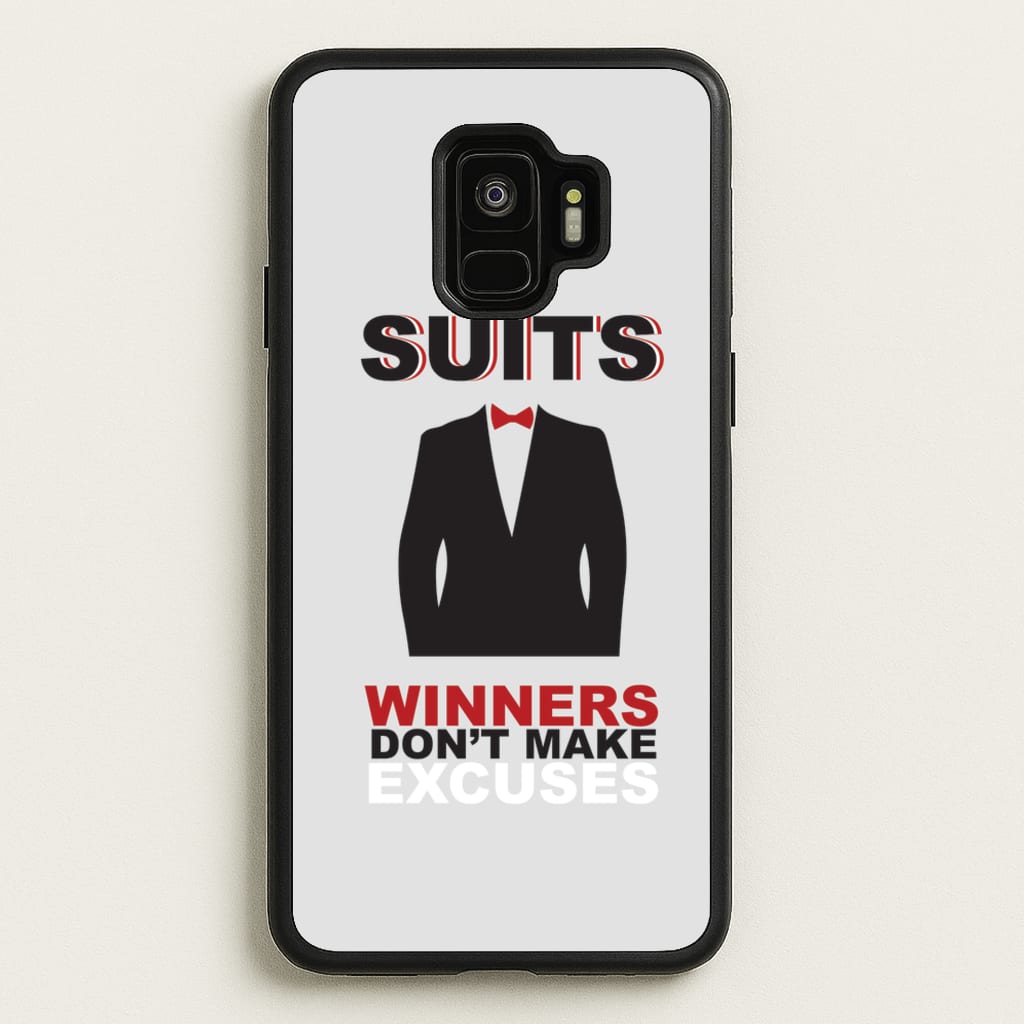 Winners Don't Make Excuses - Suits Phone Case for Galaxy S9