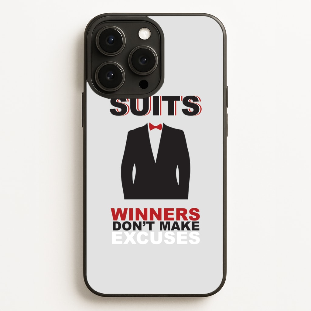 Winners Don't Make Excuses - Suits Phone Case for iPhone 12 Pro Max