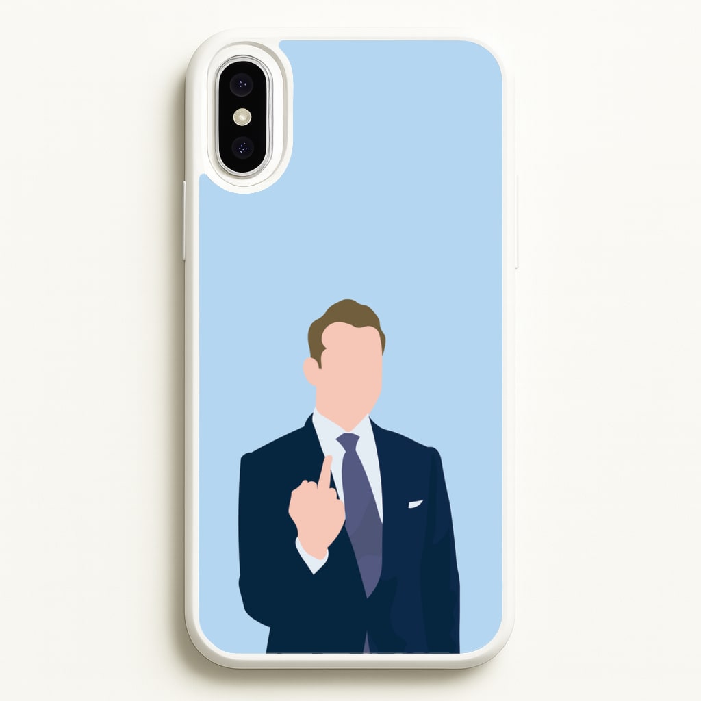 Middle Finger - Suits Phone Case for iPhone XS Max