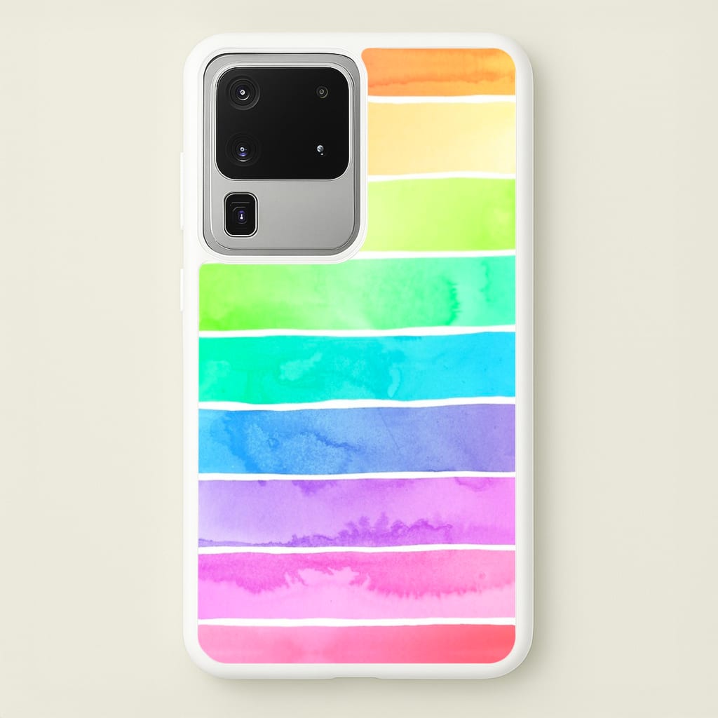 Summer Rainbow Stripes - Summer Phone Case for Galaxy S20 Ultra