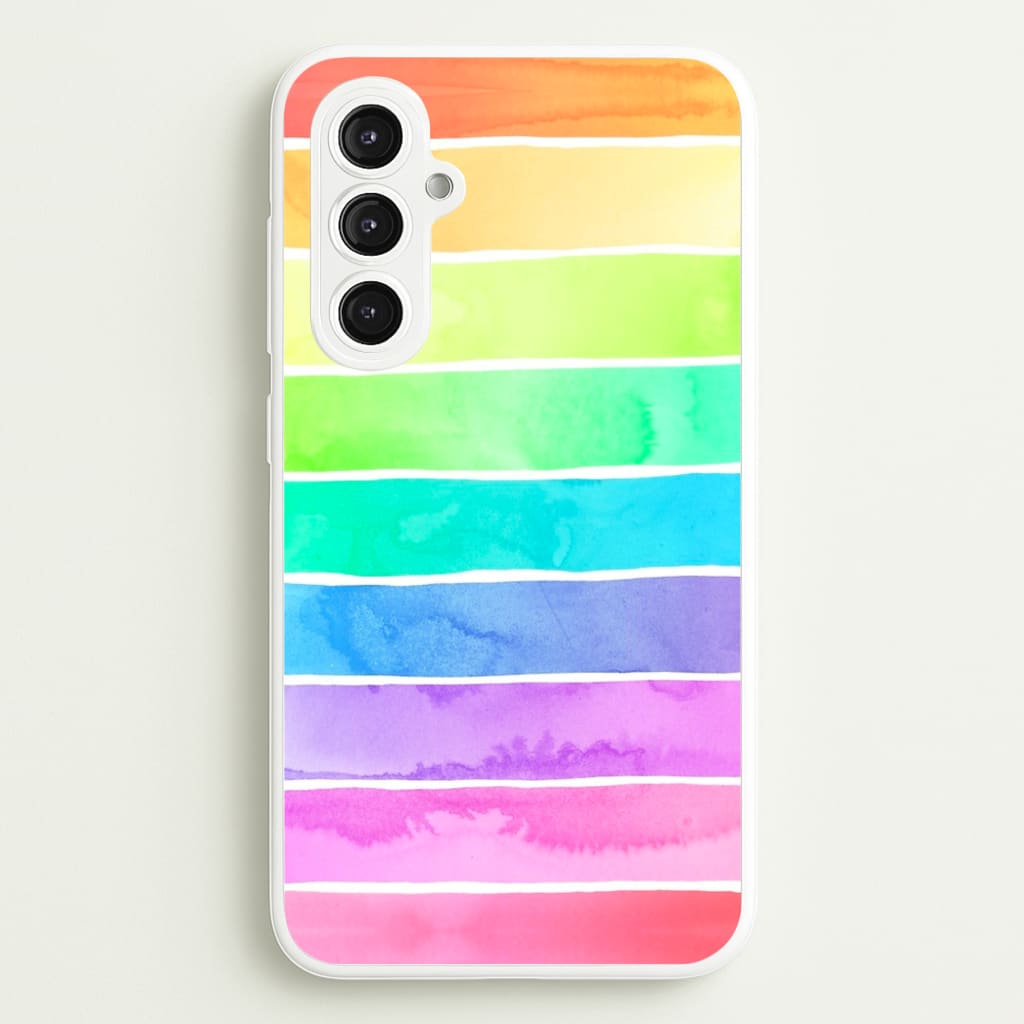 Summer Rainbow Stripes - Summer Phone Case for Galaxy S23FE