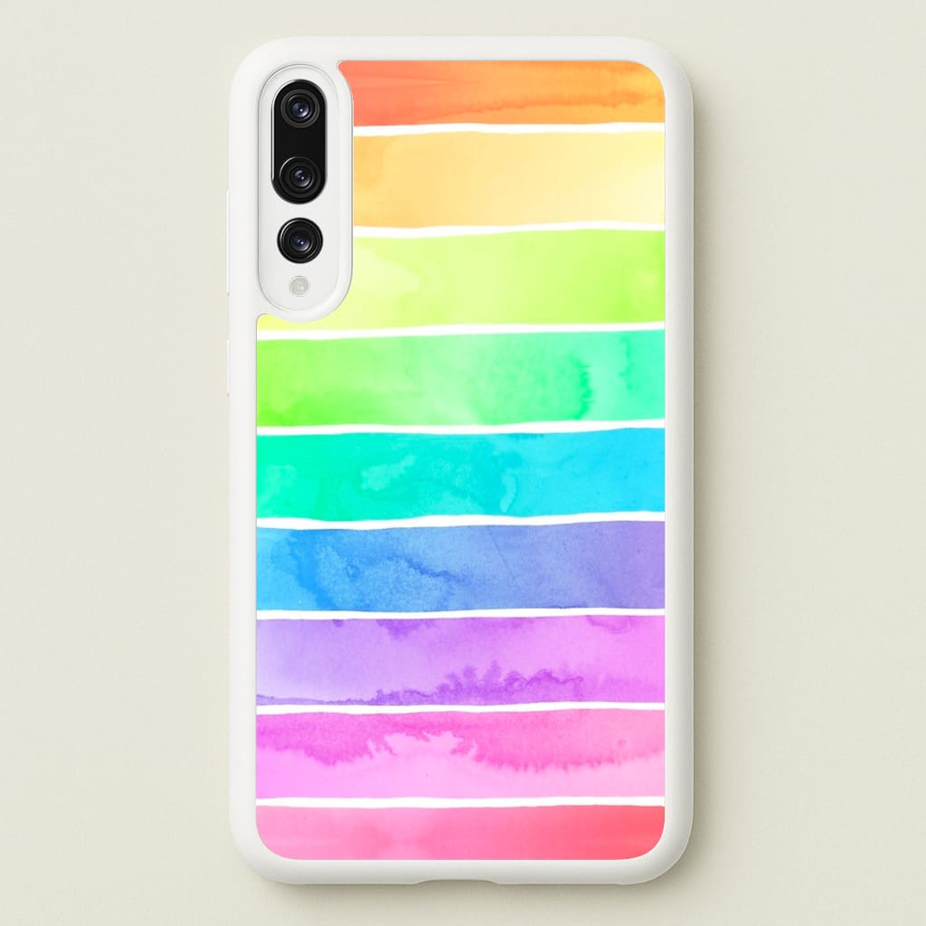Summer Rainbow Stripes - Summer Phone Case for Huawei P20 Pro