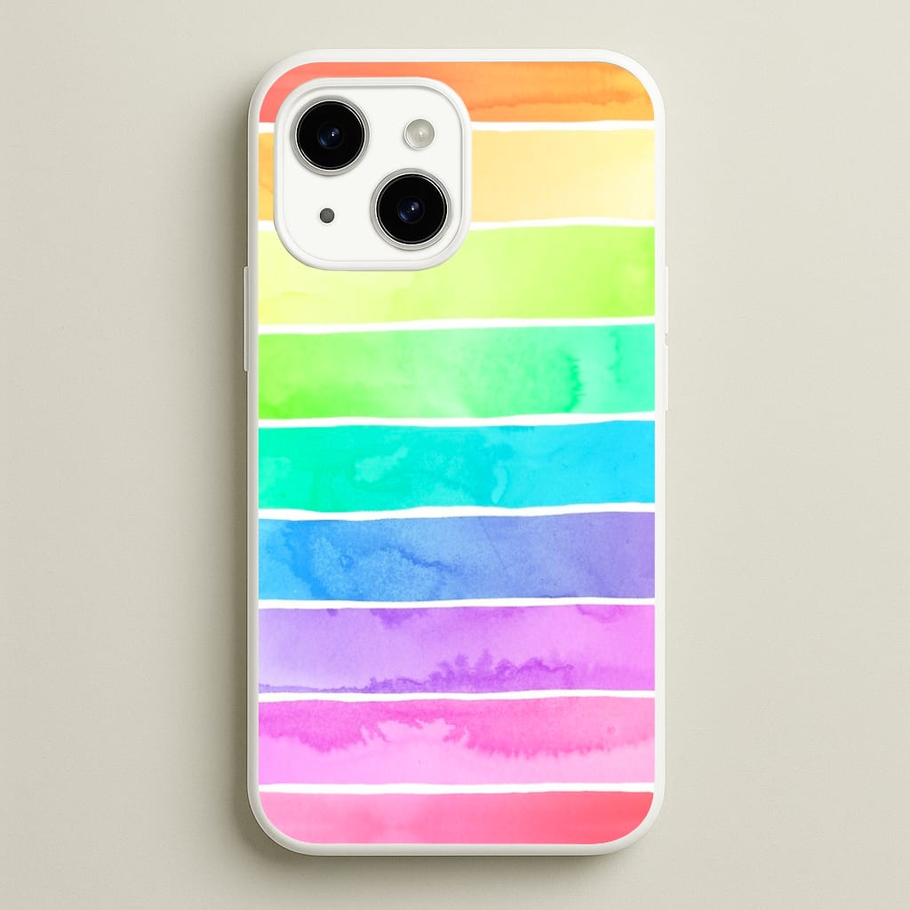 Summer Rainbow Stripes - Summer Phone Case for iPhone 15 Plus