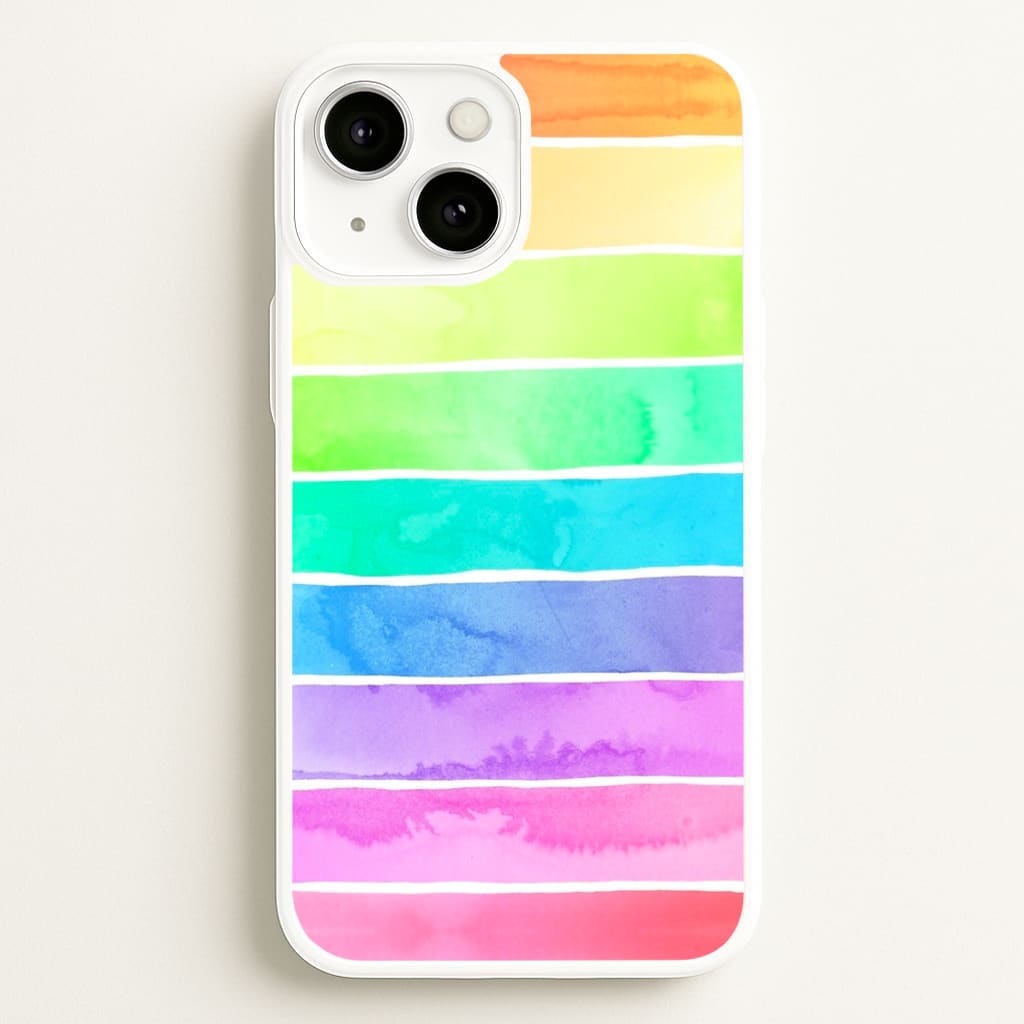 Summer Rainbow Stripes - Summer Phone Case for iPhone 13