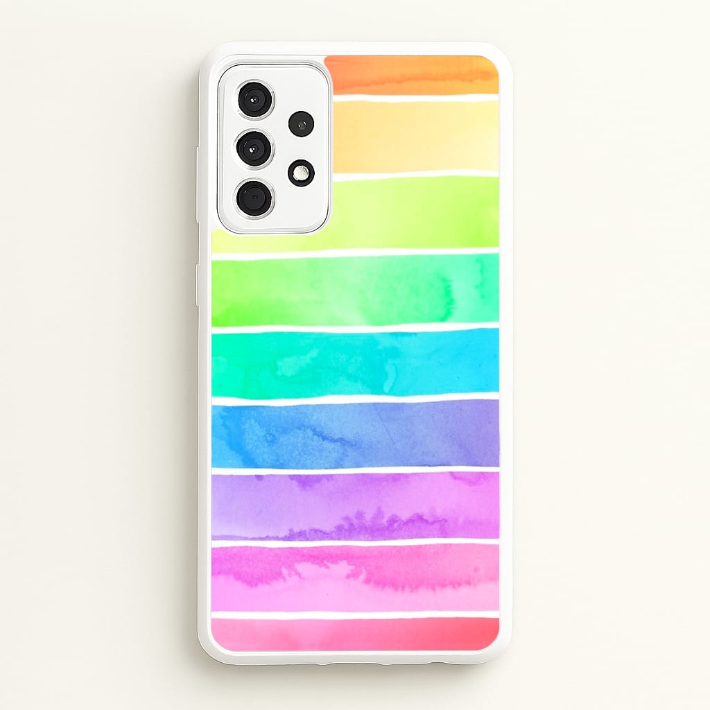 Summer Rainbow Stripes - Summer Phone Case for Galaxy A52 / A52s