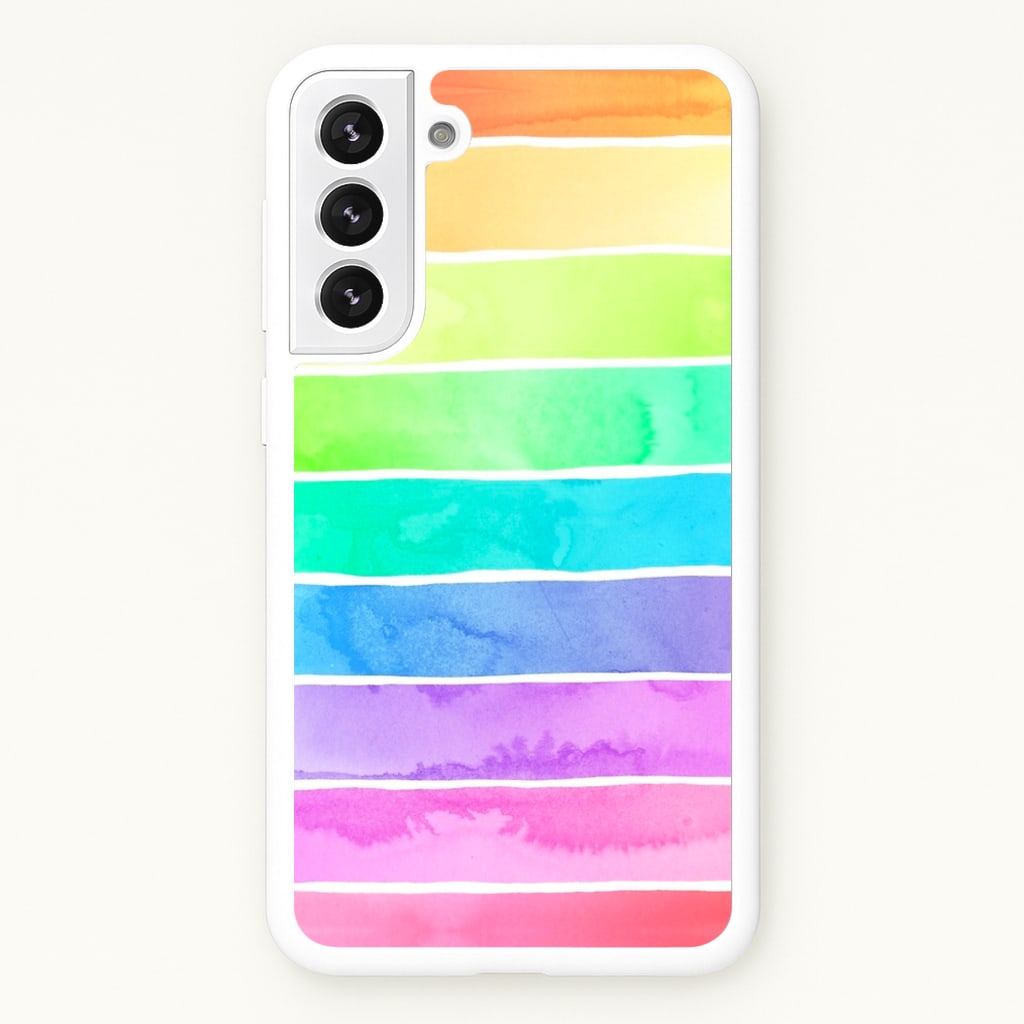 Summer Rainbow Stripes - Summer Phone Case for Galaxy S21