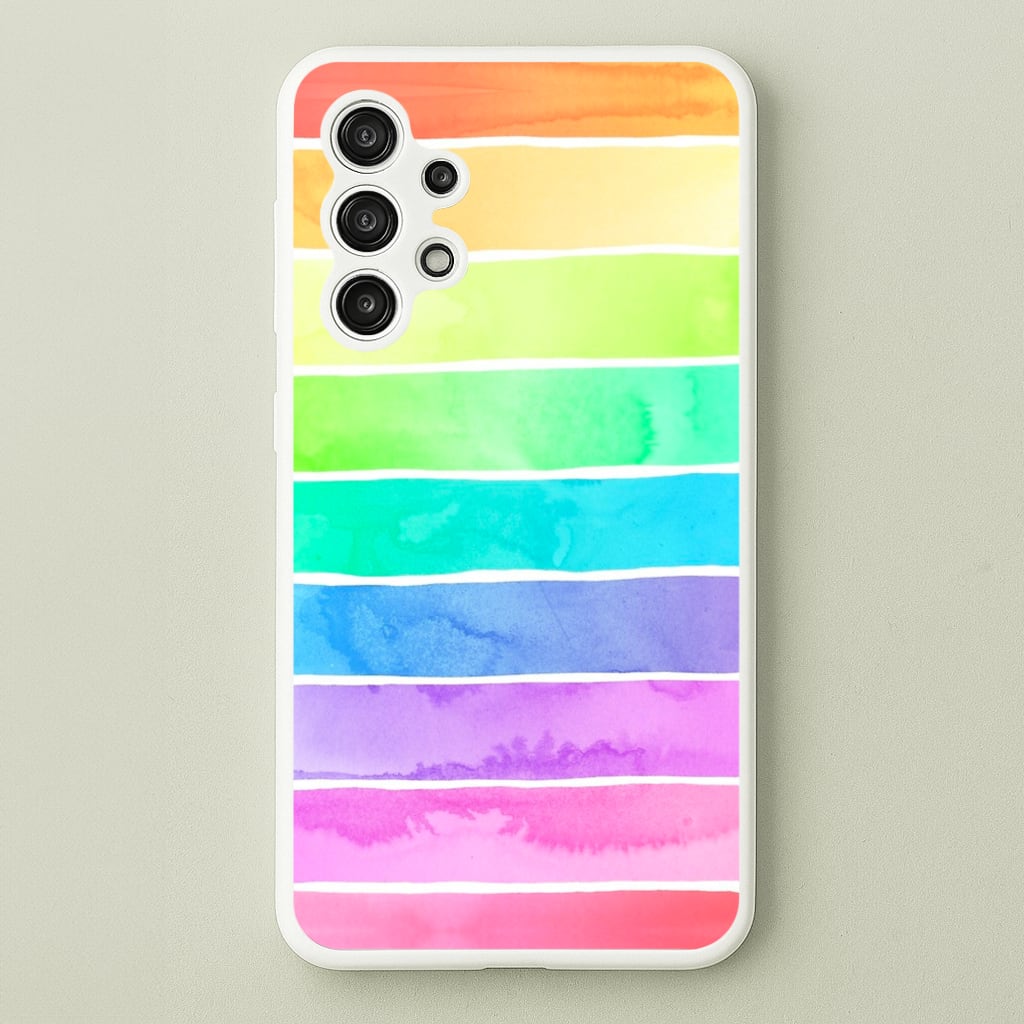 Summer Rainbow Stripes - Summer Phone Case for Galaxy A13