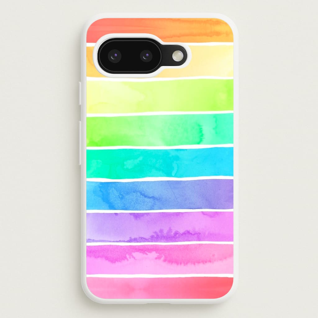 Summer Rainbow Stripes - Summer Phone Case for Google Pixel 9a