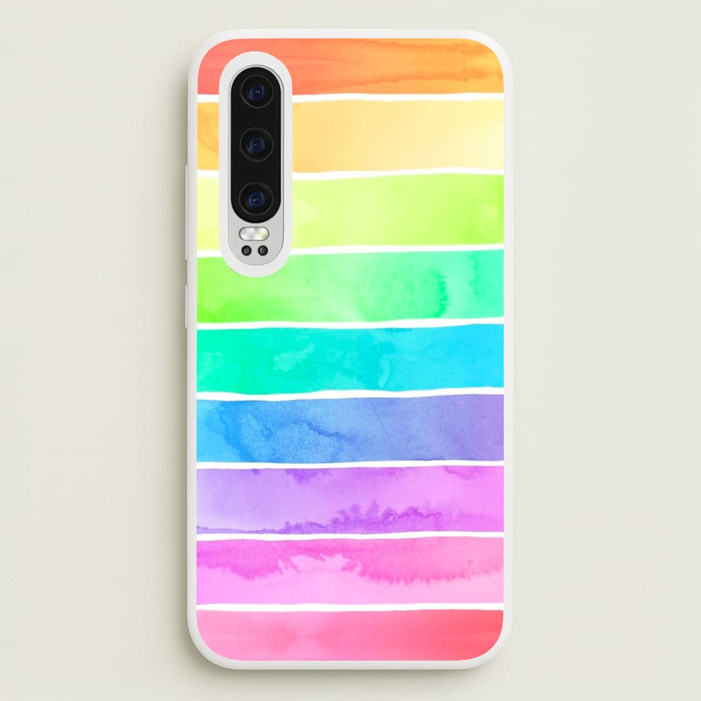 Summer Rainbow Stripes - Summer Phone Case for Huawei P30
