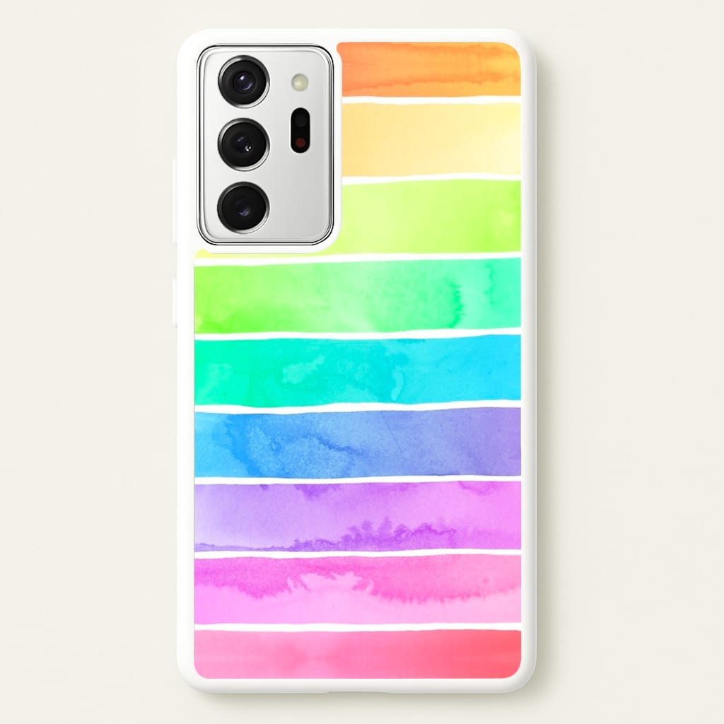 Summer Rainbow Stripes - Summer Phone Case for Galaxy Note 20 Ultra