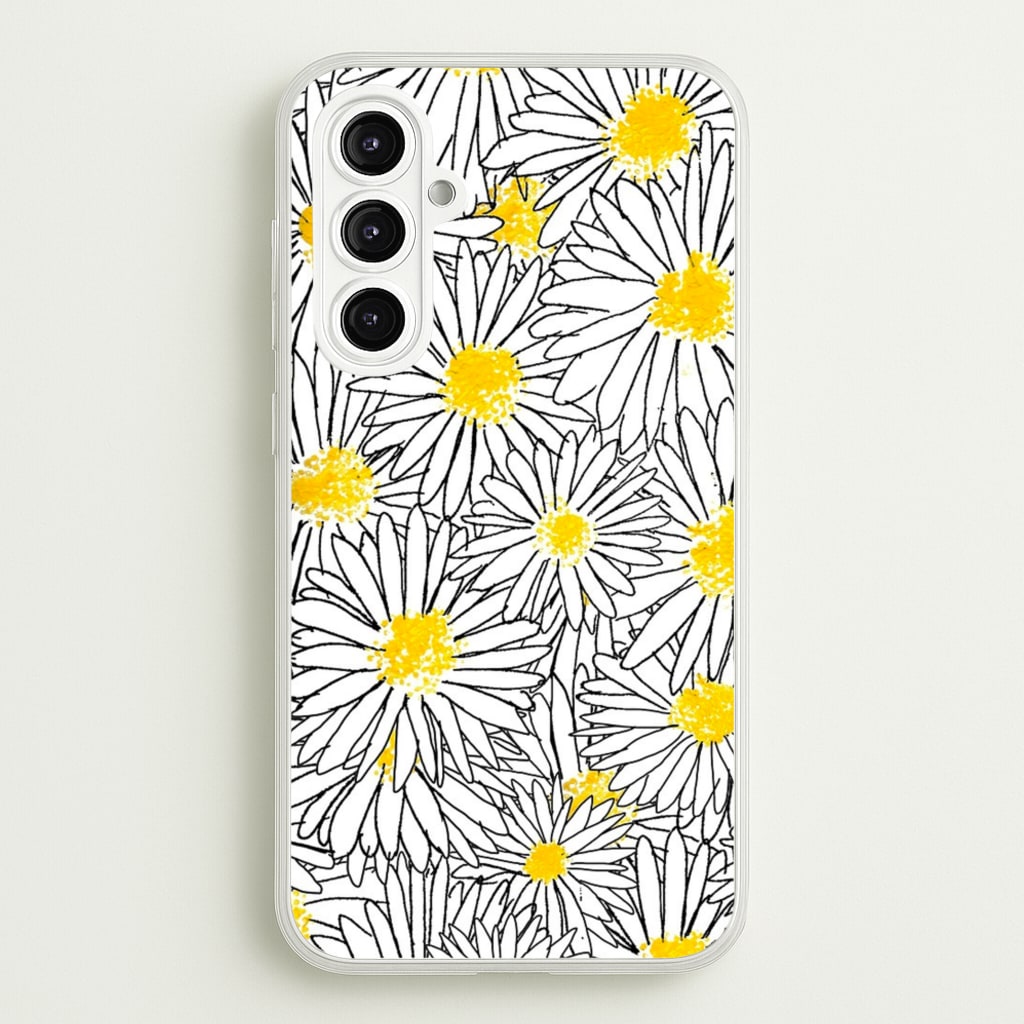 Cute Daisy Pattern - Floral Phone Case for Galaxy A16