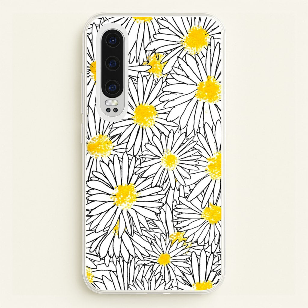 Cute Daisy Pattern - Floral Phone Case for Huawei P30