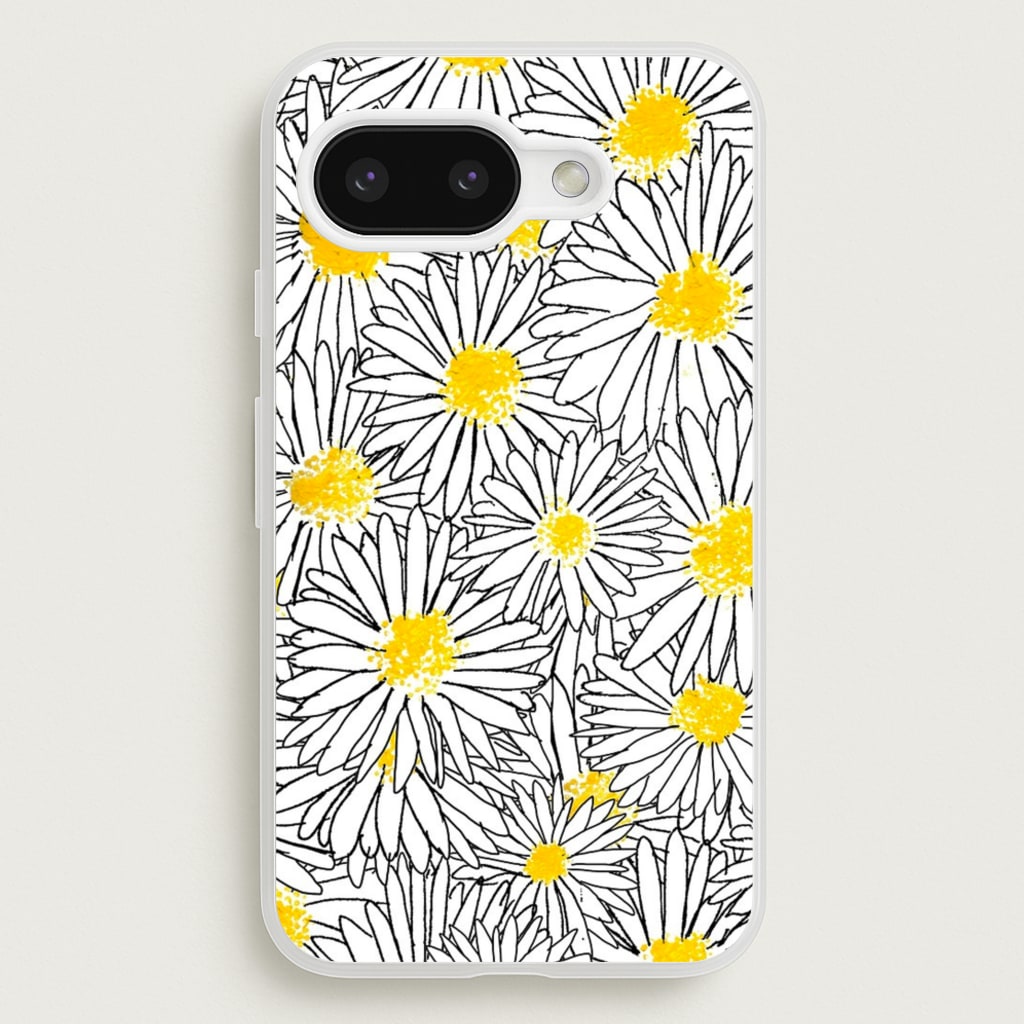 Cute Daisy Pattern - Floral Phone Case for Google Pixel 9a