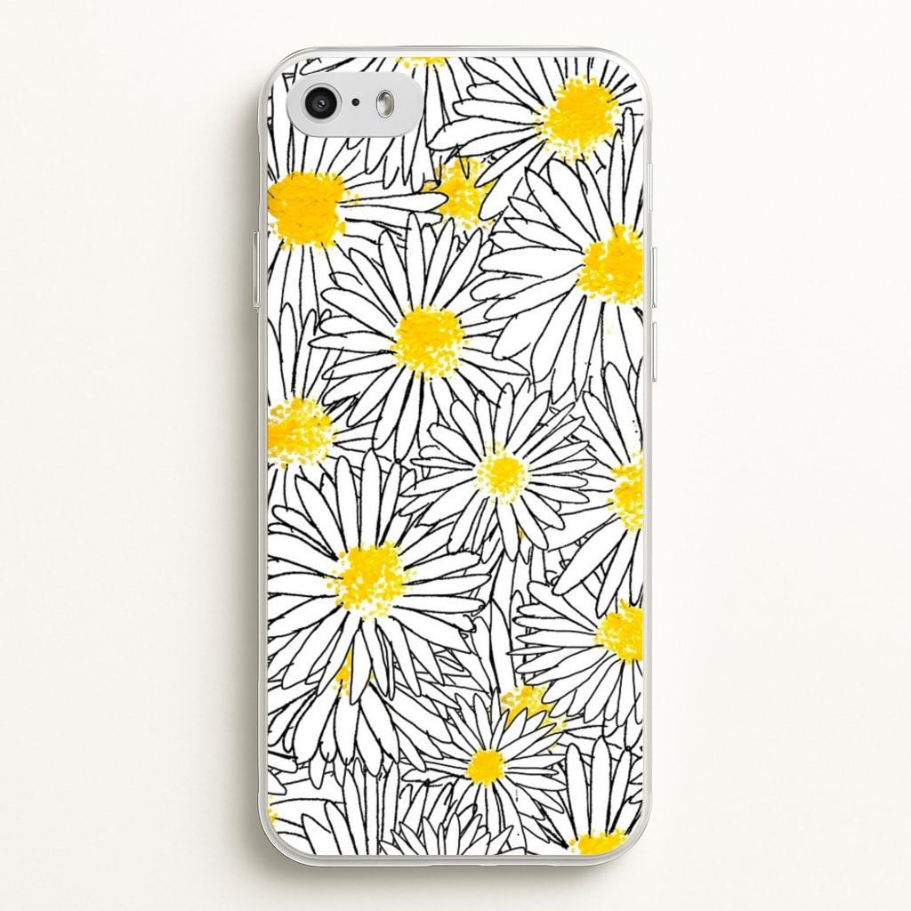 Cute Daisy Pattern - Floral Phone Case for iPhone 5 / 5s / SE 2016