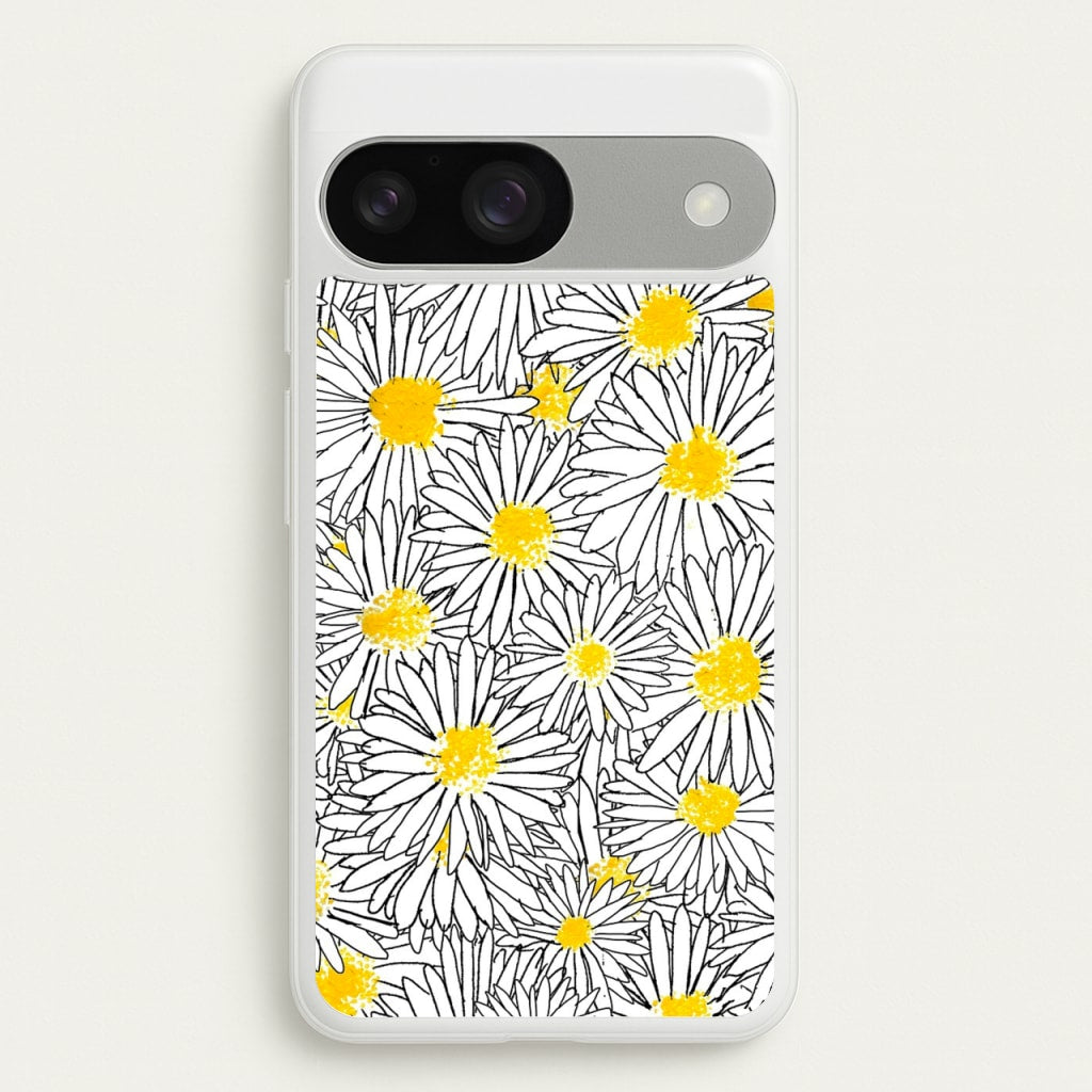 Cute Daisy Pattern - Floral Phone Case for Google Pixel 9 / 9 Pro