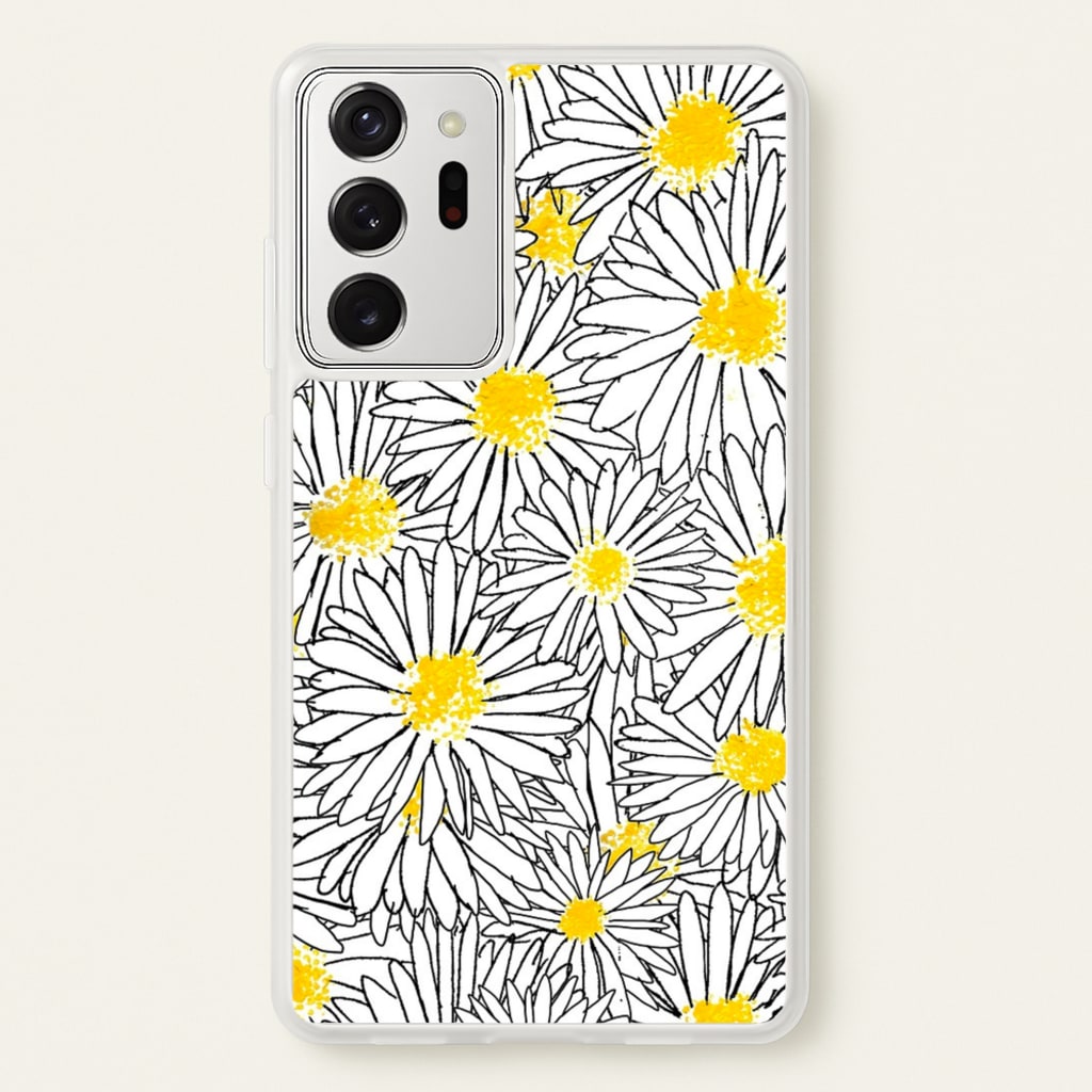Cute Daisy Pattern - Floral Phone Case for Galaxy Note 20 Ultra
