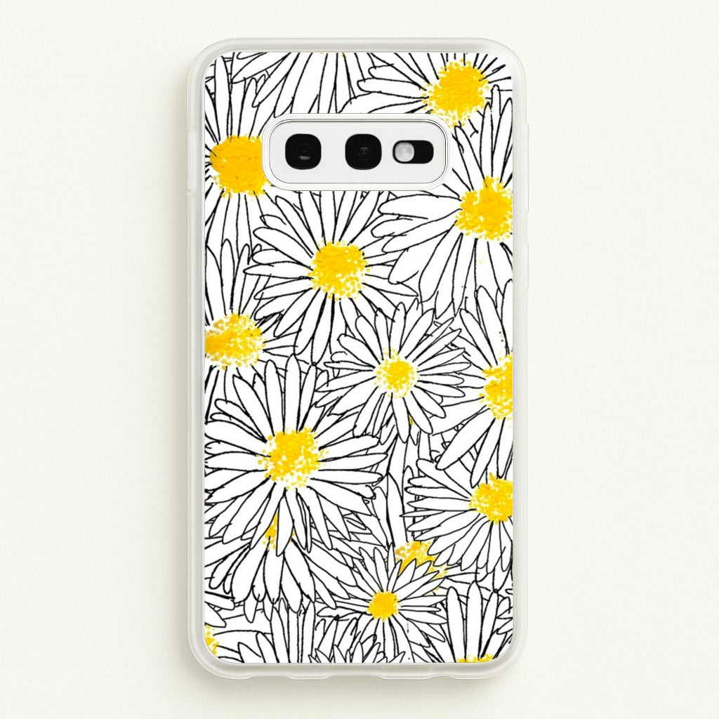 Cute Daisy Pattern - Floral Phone Case for Galaxy S10e