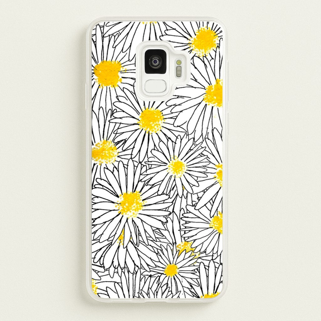 Cute Daisy Pattern - Floral Phone Case for Galaxy S9