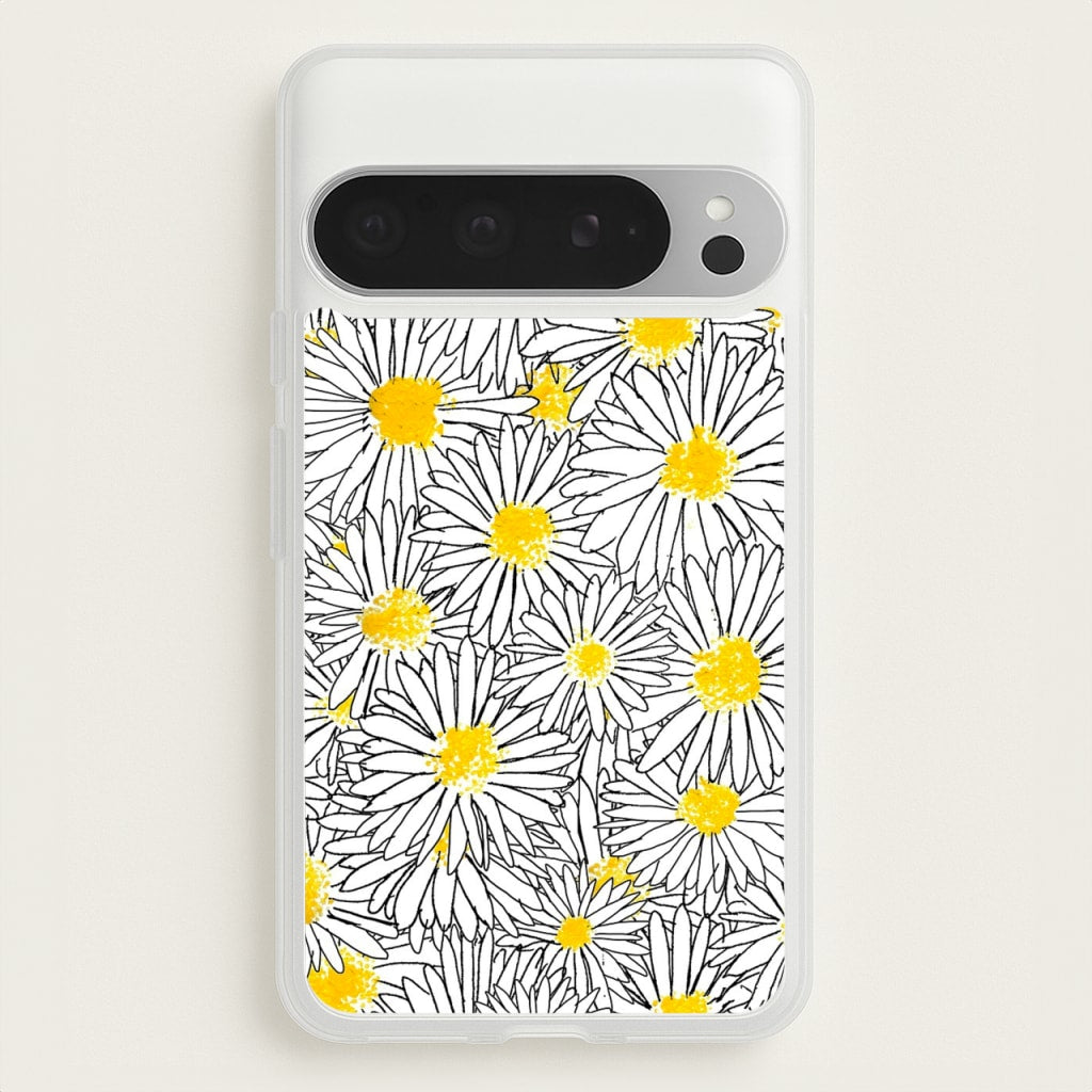 Cute Daisy Pattern - Floral Phone Case for Google Pixel 9 Pro XL