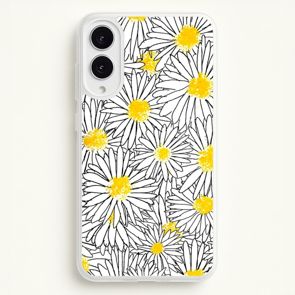 Cute Daisy Pattern - Floral Phone Case for Galaxy S25 Edge