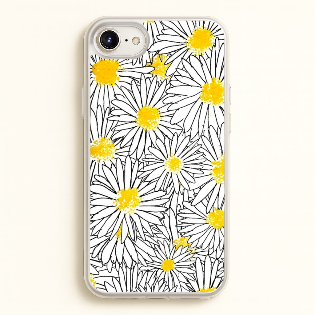 Cute Daisy Pattern - Floral Phone Case for iPhone 6 Plus / 7 Plus / 8 Plus