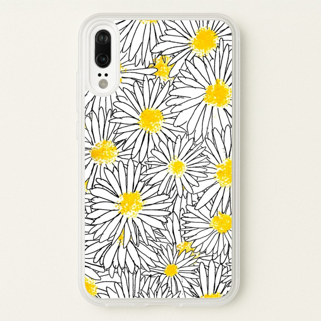 Cute Daisy Pattern - Floral Phone Case for Huawei P20