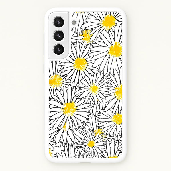 Cute Daisy Pattern - Floral Phone Case for Galaxy S22 Plus