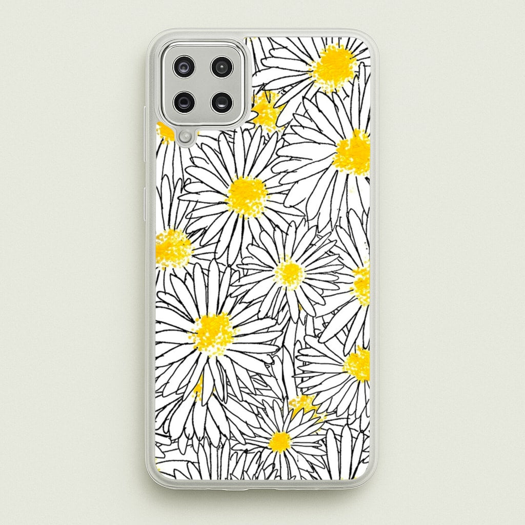 Cute Daisy Pattern - Floral Phone Case for Galaxy A12